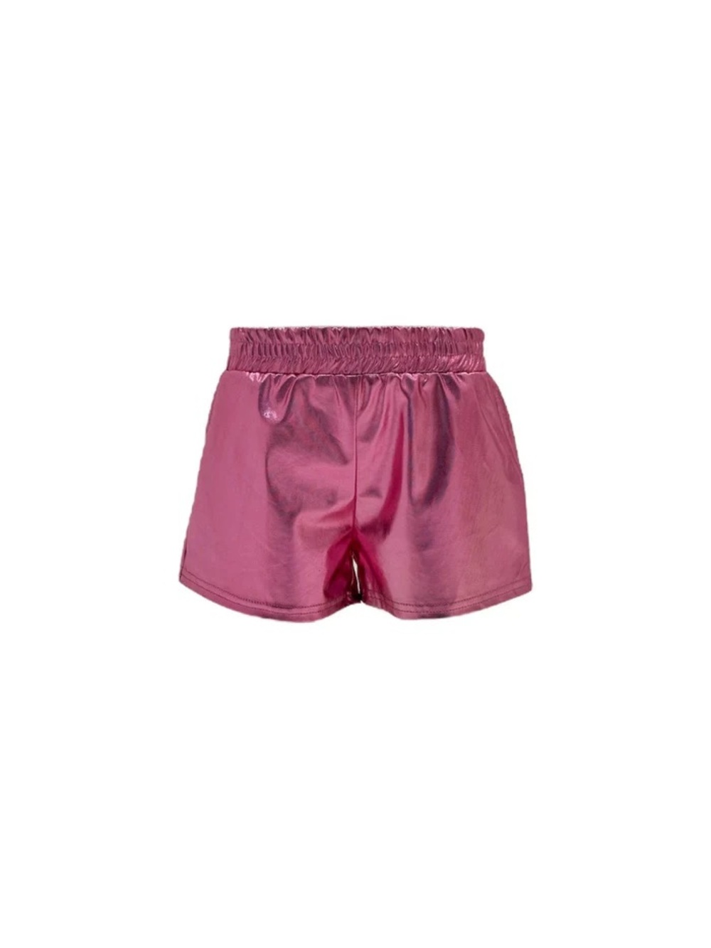 LOLA + THE BOYS METALLIC TRACK SHORTS, pink